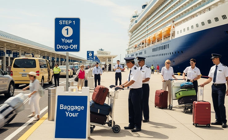 Cruise drop off Luggage